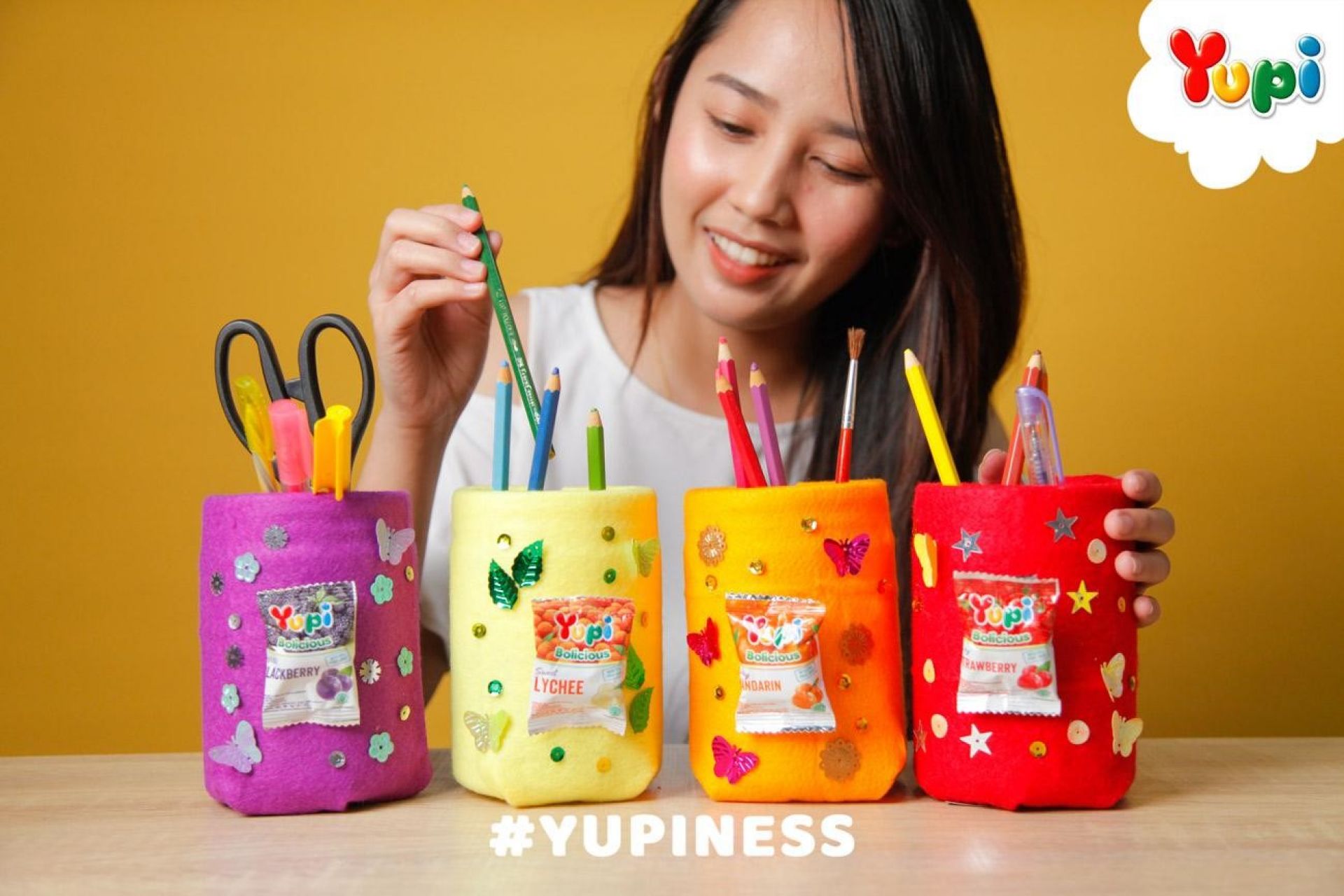 DIY Stationery box (Back to School) Yupi